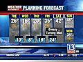 VIDEO: 13WHAM Weather Authority Morning Forecast &#8212; 02/03/09