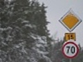 Traffic Signs in Snow