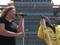 Kelly Clarkson,  David Foster, Seal Perform The National Anthem At The Indy 500