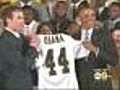 Obama Honors New Orleans Saints