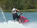 Royalty Free Stock Video HD Footage Riding a Jet Ski on a Lake in Ft. Lauderdale,  Florida