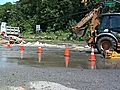 Water Main Breaks,  Causing Traffic Delays On US 9 West