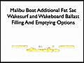 Malibu Fat Sac Additional Wakeboard Ballast