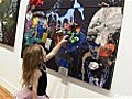 Four-year old art prodigy exhibits show in New York