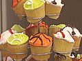 How to decorate sports cupcakes