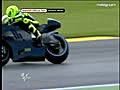 Valentino Rossi makes his first outing