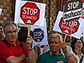 More protests as Spanish mortgage defaults grow