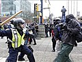 Des manifestants font du grabuge à Vancouver