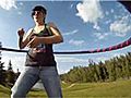 Chick In Hula Hoop On GoPro