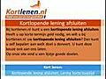 Snel een kortlopende lening afsluiten op KortLenen.nl