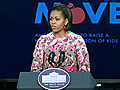 First Lady Michelle Obama Encourages Partnering to Fight Childhood Obesity