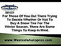 Auto Repair Clive   Practical Advice On Snow Tires