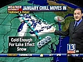 VIDEO: 13WHAM Weather Authority Midday Forecast -- 01/05/09