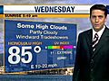 More Clouds,  Wind For Wednesday