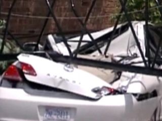 Across America: Crane Crushes Car in North Carolina