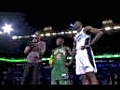 NBA 2009 dunk contest Nate Robinson DUNKS OVER DWIGHT HOWARD