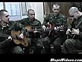 Soldiers Jam On Guitars