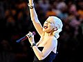 Christina Aguilera Sings National Anthem