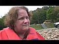 Diane Stoneback rafts down the Lehigh river