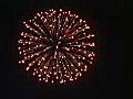 Royalty Free Stock Video SD Footage Fireworks Being Launched from a Pier in Deerfield Beach,  Florida