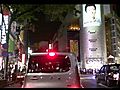 夜の渋谷→スクランブル交差点→道玄坂