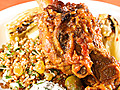 Moroccan Braised Lamb Shanks