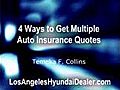 4 Methods of Getting Multiple Auto Insurance Quotes to Get Inexpensive Rates