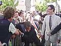 On Camera: French President Grabbed By Man