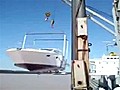 Expensive Boat Falls From Crane