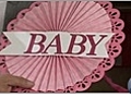 Baby Shower Hanging Flower Decoration