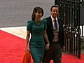 David Cameron arrives at royal wedding