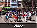 07a. A school parade in Copacabana - Copacabana, Bolivia
