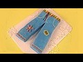 How to make a blue jeans cake