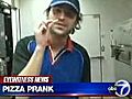 VIDEO: Disgusting pizza prank