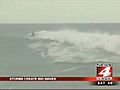 Surfing 40-foot waves