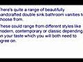 Double Sink Bathroom Vanities - Quit Frustration Over The Bathroom Sink
