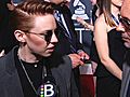 La Roux on the 2011 Grammy Carpet