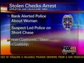 Stolen check suspect arrested