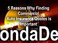 5 Important Reasons Why Itâ€™s Important to Get Commercial Auto Insurance Quotes for your Business