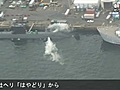 空からスケッチ　潮吹く潜水艦？！