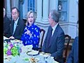 DC: SEC OF STATE CLINTON WORKING DINNER