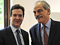 IMF backs George Osborne on cuts - video