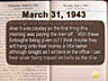 Lt. Reichard’s WWII Diary - March 31,  1943