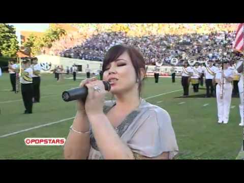 Sarah Popstars 2010 2011 Usa National Hymne Anthem Hq Version - Exyi - Ex Videos