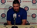 Carlos Silva after the Cubs lost 3-2 to the Reds