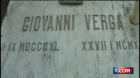 Catania,  degrado sulla tomba di Verga