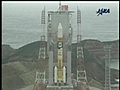 Ｈ２Ａ打ち上げと衛星「いぶき」分離の映像