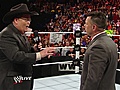 WWE Monday Night Raw - WWE Hall of Famer Jim Ross Confronts Michael Cole