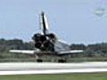Space shuttle Discovery lands after 15-day mission