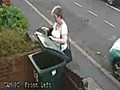 9RAW: Woman throws cat in wheelie bin